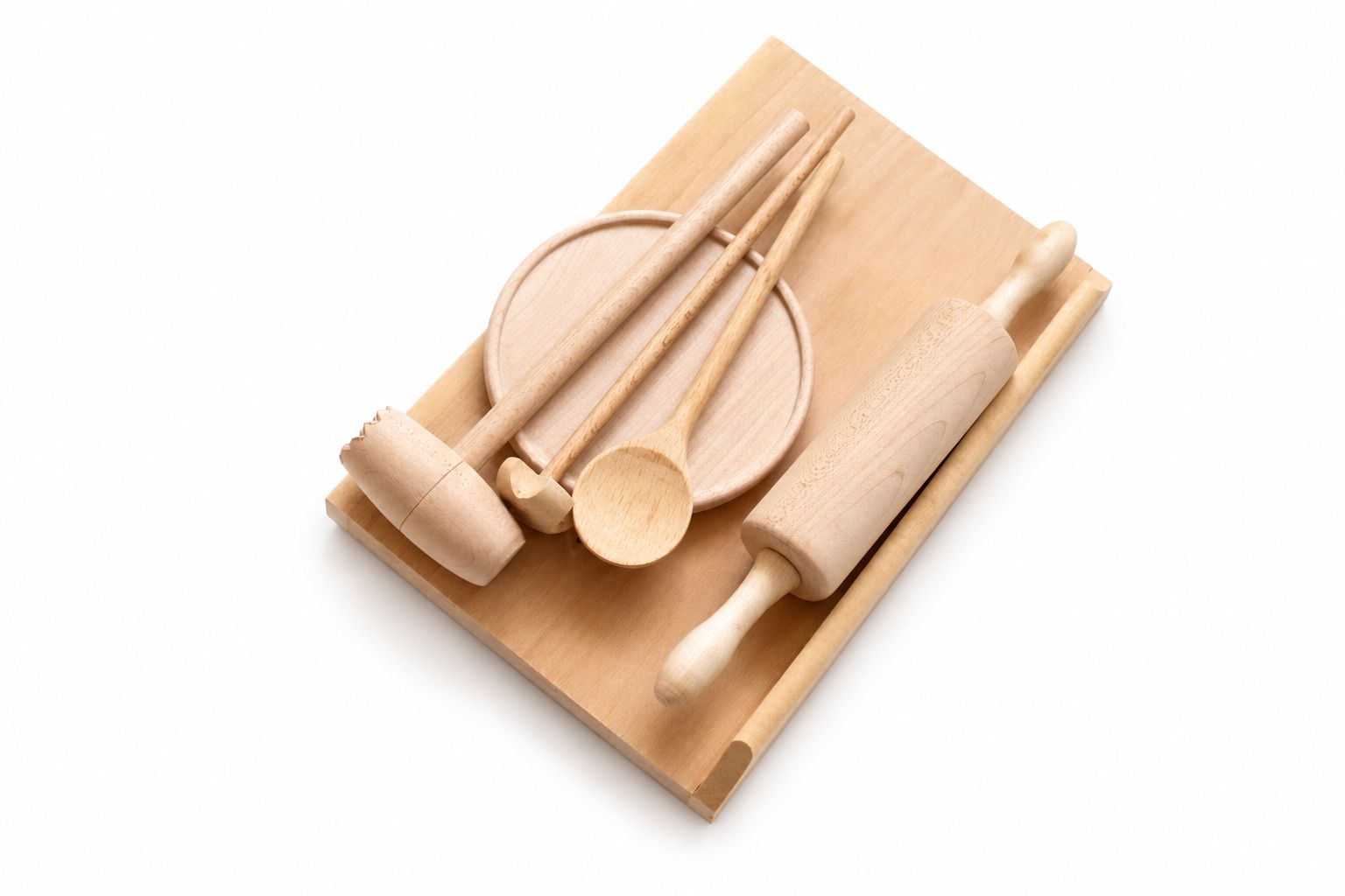 Kinder-Küchenset aus Holz, 6-teilig – Bild 1