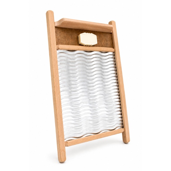 Waschrumpel / Waschbrett mit Seifenablage
